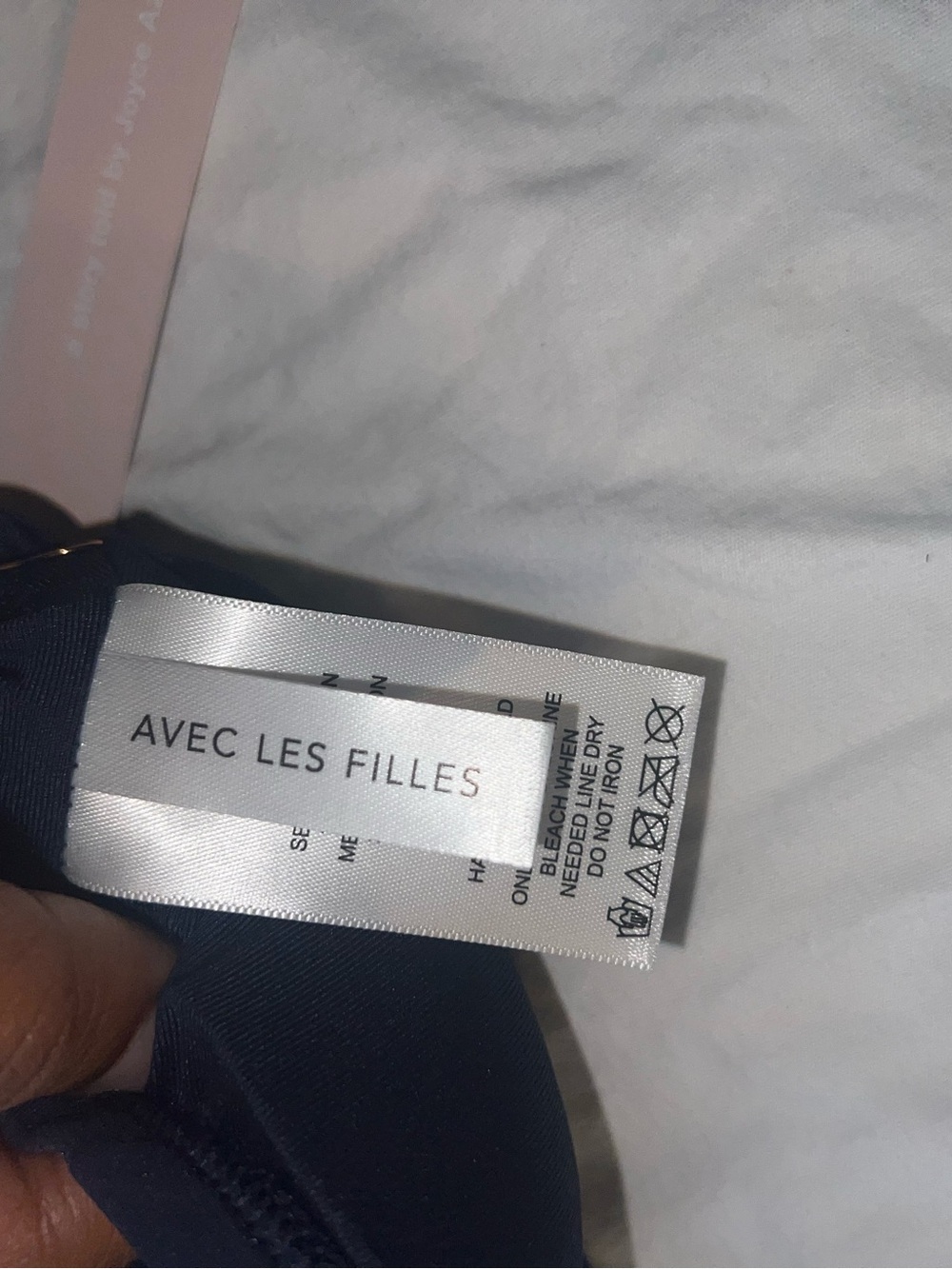 NWT AVEC LES FILLES RUFFLE MESH BIKINI BLUE m - Picture 4 of 5